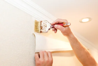 Pose de papier peint à Villeperrot — revêtements muraux et toiles de verre